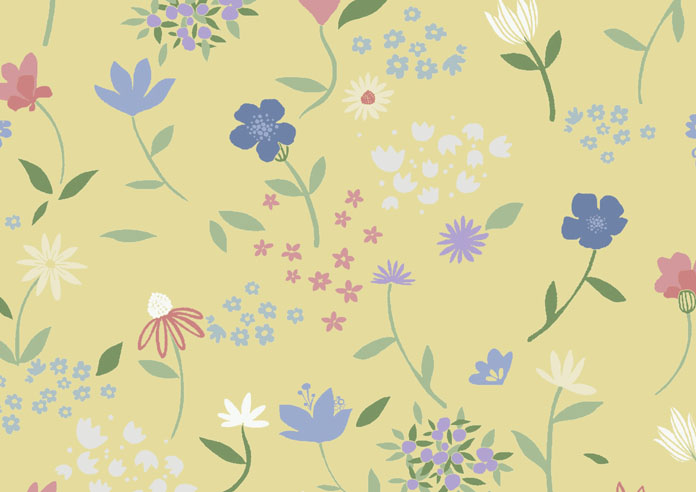 Cottage Garden, Pastel Yellow - Roller Blind - Image 6